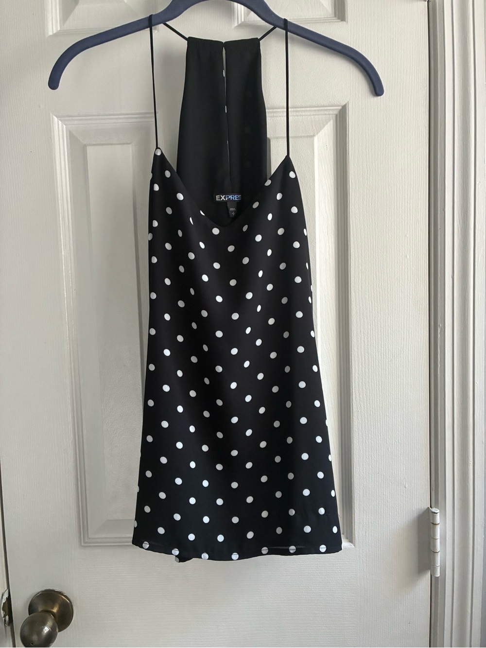 Express Black Polka Dot Barcelona tan - Black & White